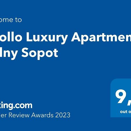 Apollo Luxury Apartment Dolny Sopot Eksteriør billede
